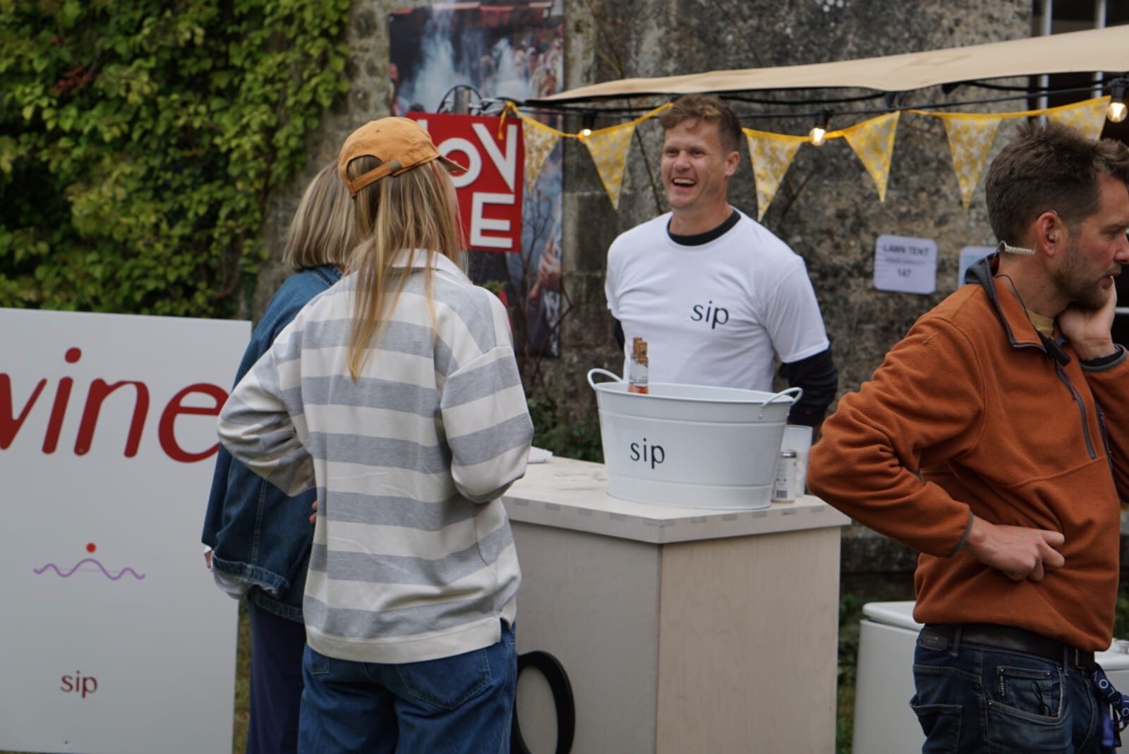 sip love stall at a festival